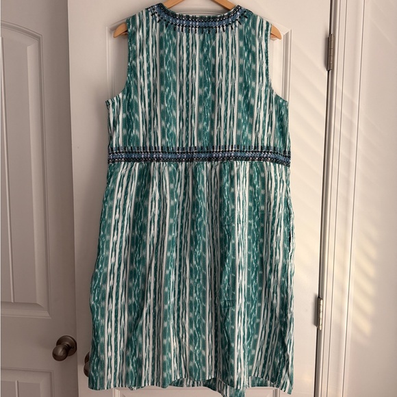 J. Jill Green and White Patterned Dress - Picture 2 of 5